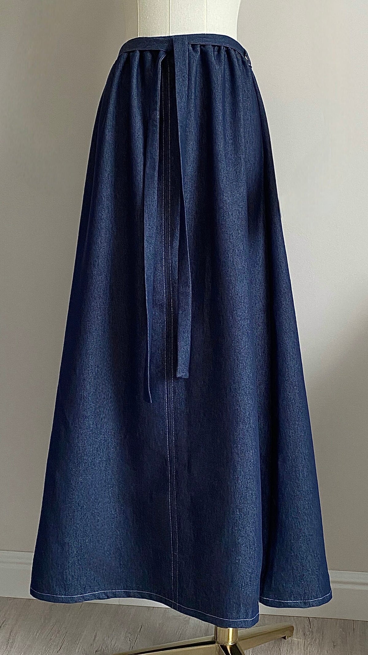 Jupe avec ceinture portée