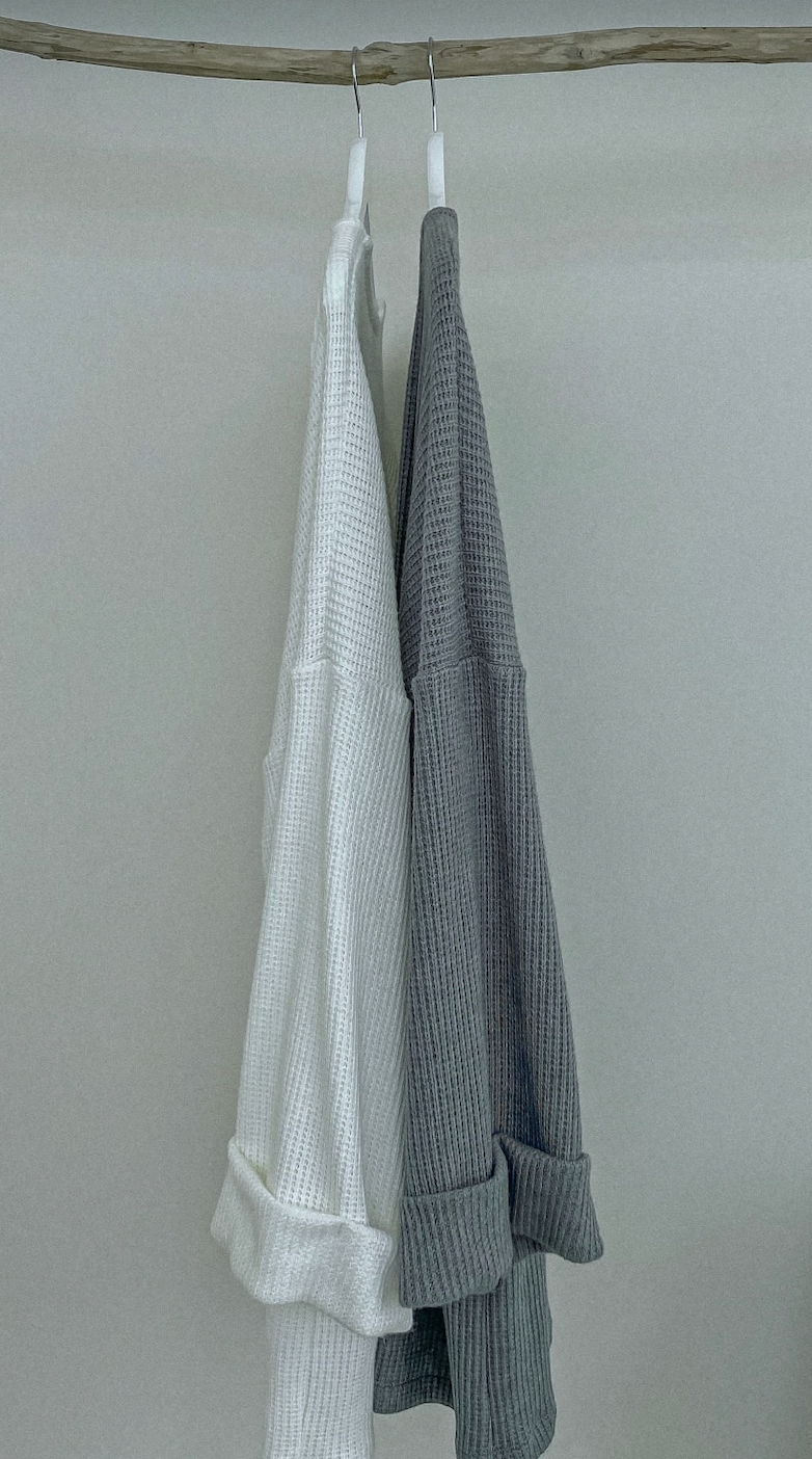 Pull oversize avec mitaines vue complète